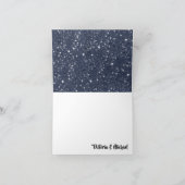 樺の木ツリーの光るライトありがとうノートカード サンキューカード (内部)