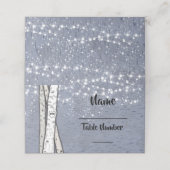 樺の木ツリーの光るライト夕べテーブルカード プレイスカード (外部開封)