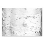 樺の木ツリーの結婚予約の符号 テーブルナンバー (裏面)