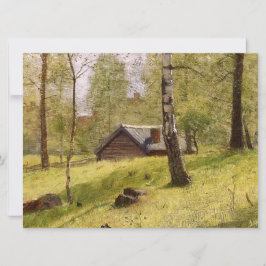 樺の木ツリーはスウェーデンの田舎（ヤンソン） カード