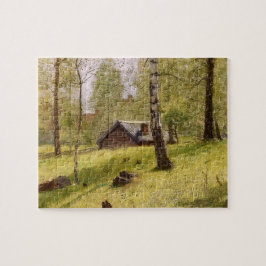樺の木ツリーはスウェーデンの田舎（ヤンソン） ジグソーパズル