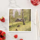 樺の木ツリーはスウェーデンの田舎（ヤンソン） スタンダードランチョンナプキン (インサイチュ)