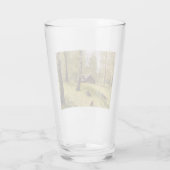 樺の木ツリーはスウェーデンの田舎（ヤンソン） タンブラーグラス (裏面)