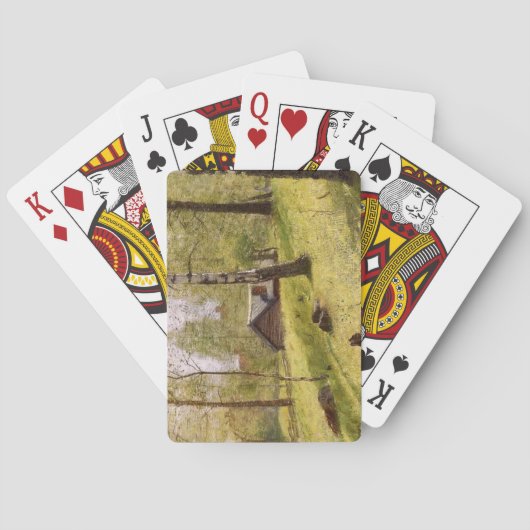 樺の木ツリーはスウェーデンの田舎（ヤンソン） トランプ (裏面)