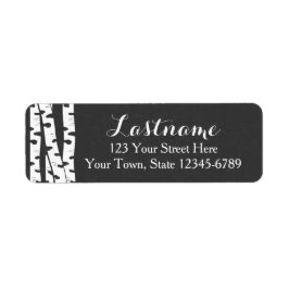 樺の木ツリーアドレスまたはギフトラベル ラベル