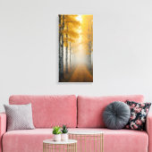 樺の木ツリーアリー キャンバスプリント (インサイチュ (リビング))
