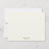 樺の木ツリーウエディングRSVPカード-カスタム 出欠カード (裏面)