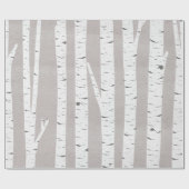 樺の木ツリーウ素朴ッドランド ラッピングペーパー (フラット)