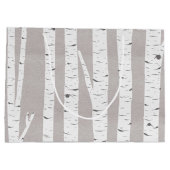 樺の木ツリーウ素朴ッドランド ラージペーパーバッグ (裏面)