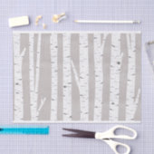 樺の木ツリーウ素朴ッドランド 薄葉紙 (クラフト)