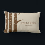 樺の木ツリーカスタム装飾用クッション ランバークッション<br><div class="desc">さまざまな色でご利用いただけます。カスタムの色は要求に応じて表示されます。Berry Berry Sweet {www.berryberrysweet.com}が設計</div>