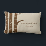 樺の木ツリーカスタム装飾用クッション ランバークッション<br><div class="desc">さまざまな色でご利用いただけます。カスタムの色は要求に応じて表示されます。Berry Berry Sweet {www.berryberrysweet.com}が設計</div>