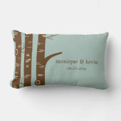 樺の木ツリーカスタム装飾用クッション ランバークッション (正面)