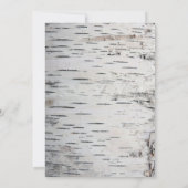 樺の木ツリーカ素朴ラリリー結婚式招待状 招待状 (裏面)