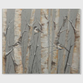 樺の木ツリーギフトラップ ラッピングペーパー (フラット)