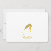 樺の木ツリーゴーフェイクルドフォイル結婚式招待状 招待状 (裏面)