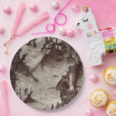 樺の木ツリースキンフォト紙プレート9 ペーパープレート (パーティー)