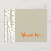 樺の木ツリーズサンキュー ポストカード (正面)