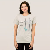 樺の木ツリーズシカ感動的引用文 トライブレンドＴシャツ (正面全面)