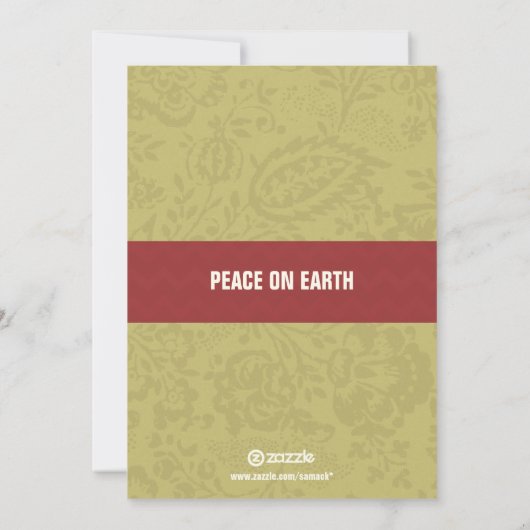 樺の木ツリーディアファミリーフォトカード (裏面)