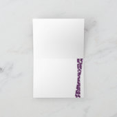 樺の木ツリーノートカード(任意の大事な行事) カード (内部)