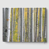 樺の木ツリーハートイニシャルラステック結婚ス ゲストブック (裏面)