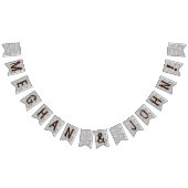 樺の木ツリーハートイニシャルラス結婚ティックのバナー バンティングフラッグ (全)