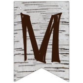 樺の木ツリーハートイニシャルラス結婚ティックのバナー バンティングフラッグ (第2の旗)