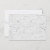 樺の木ツリーハートウェディングRSVPカード 出欠カード (裏面)