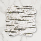 樺の木ツリーハート素朴サンキュー フェイバータグ (裏面)