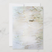 樺の木ツリーハート素朴ブライダルシャワー招待状 招待状 (裏面)