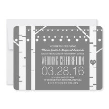 樺の木ツリーハート&ストリングライツウェディングキッズ