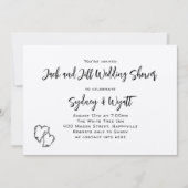 樺の木ツリーバークウェディングシャワー招待状 招待状 (正面)