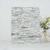 樺の木ツリーバークホワイトグレーパターンスクラップブック紙 (スタンド正面)