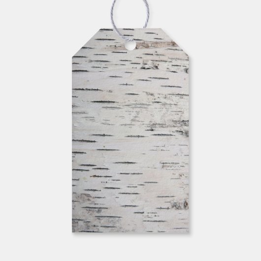 樺の木ツリーバーク素朴カントリー結婚式ありがとう ギフトタグ (裏面)