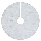 樺の木ツリーパターン ブラッシュドポリエステルツリースカート (正面)