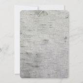 樺の木ツリーフェイクウッド結婚ズ 招待状 (裏面)