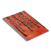 樺の木ツリーフォレストの風景 ノートブック (右側)