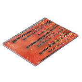 樺の木ツリーフォレストの風景 ノートブック (左側)