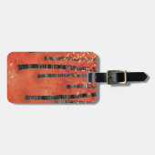 樺の木ツリーフォレストランドスケープ名前をカスタムする ラゲッジタグ (正面横)