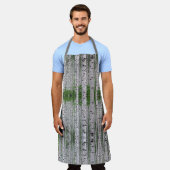 樺の木ツリーフォレスト自然 エプロン (着用した状態)