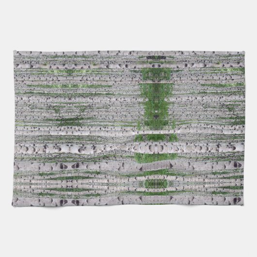 樺の木ツリーフォレスト自然 キッチンタオル (横)