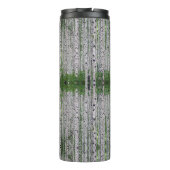 樺の木ツリーフォレスト自然 タンブラー (裏面)