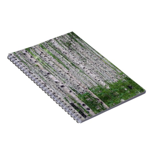 樺の木ツリーフォレスト自然 ノートブック (右側)