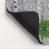 樺の木ツリーフォレスト自然 マウスパッド (コーナー)