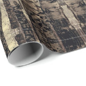 樺の木ツリーフォレスト自然 ラッピングペーパー (ロールコーナー)