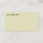 樺の木ツリーフォレスト自然 名刺 (裏面)