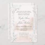 樺の木ツリーフォレスト赤面結婚ズ 招待状 (正面/裏面)