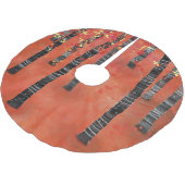 樺の木ツリーフォレスト ブラッシュドポリエステルツリースカート (アングル)