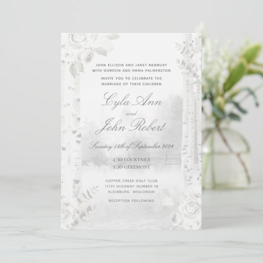 樺の木ツリーフォレ結婚スト 招待状 (スタンド正面)